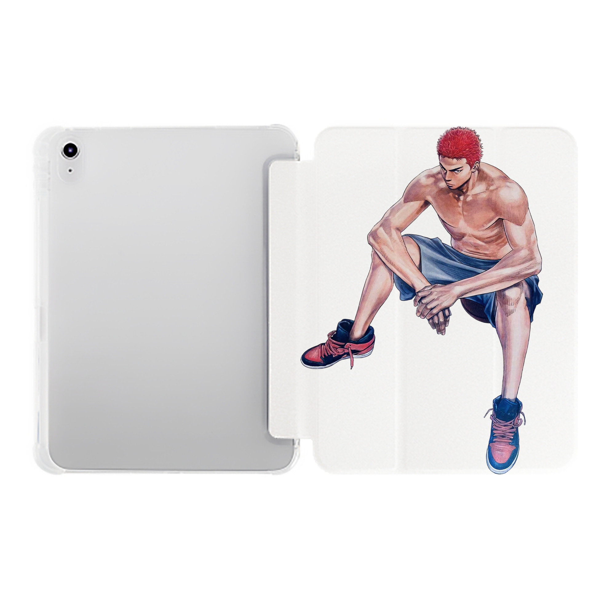（画像用） SLAM DUNK／スラムダンク IPad ケース ペン収納付き 三つ折りスタンド PUレザー×シリコン 対応機種9.5/10.5/10.9インチ